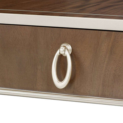 AICO by Michael Amini - VillaÂ Cherie Console Table - Hazelnut - N9008223-410 veiw 4