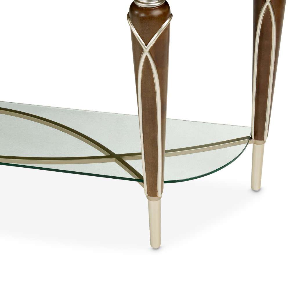 AICO by Michael Amini - VillaÂ Cherie Console Table - Hazelnut - N9008223-410 veiw 6