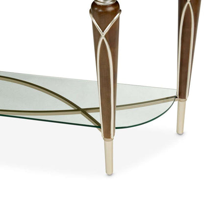 AICO by Michael Amini - VillaÂ Cherie Console Table - Hazelnut - N9008223-410 veiw 6