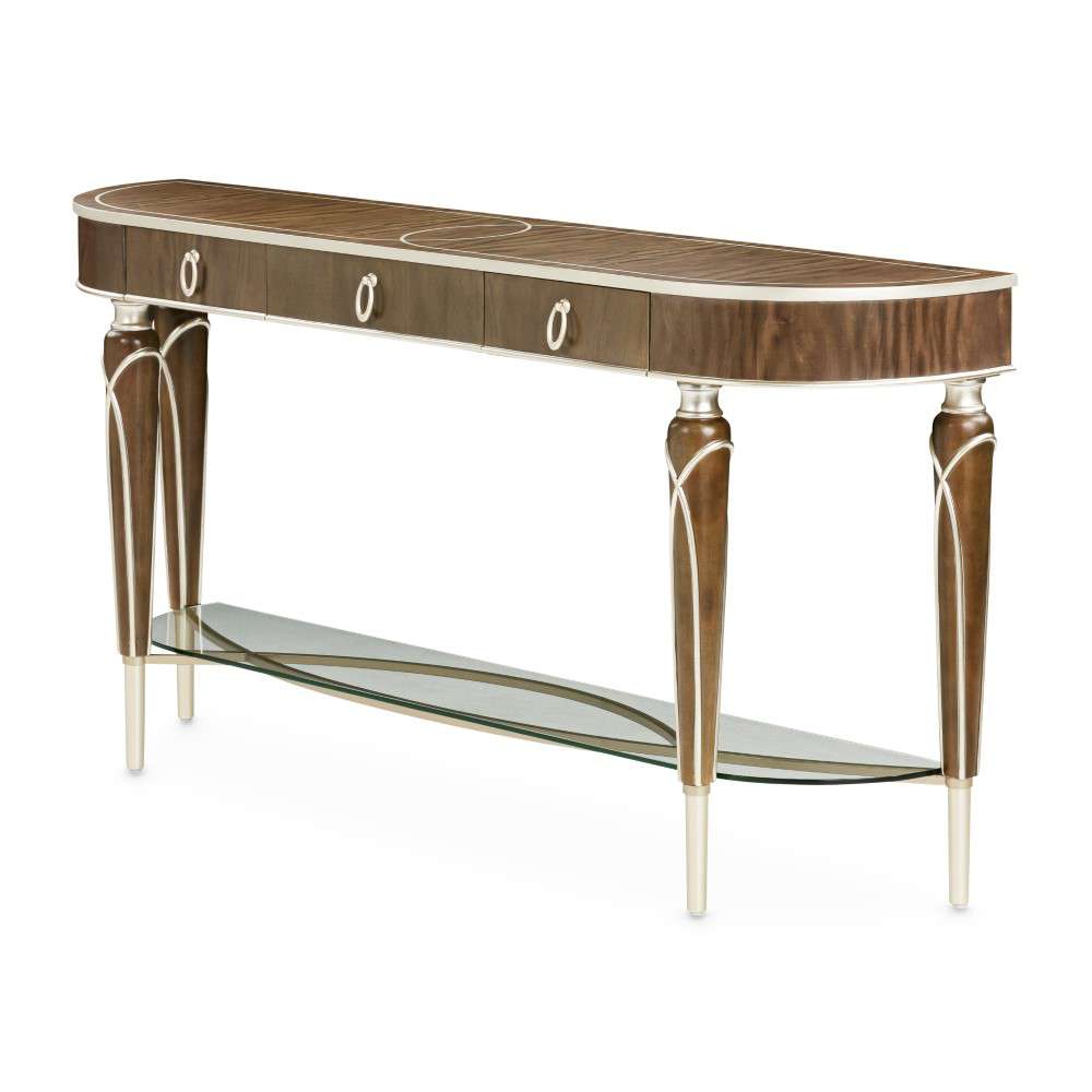 AICO by Michael Amini - VillaÂ Cherie Console Table - Hazelnut - N9008223-410 veiw 8