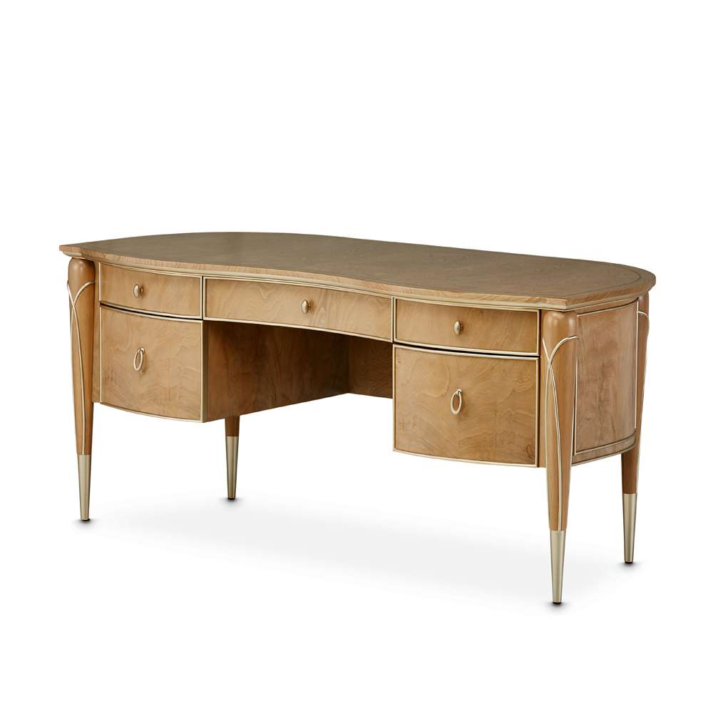 AICO by Michael Amini - Villa Cherie Desk - Caramel - N9008207-134 veiw 1