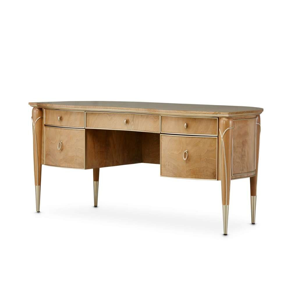 AICO by Michael Amini - Villa Cherie Desk - Caramel - N9008207-134 veiw 2