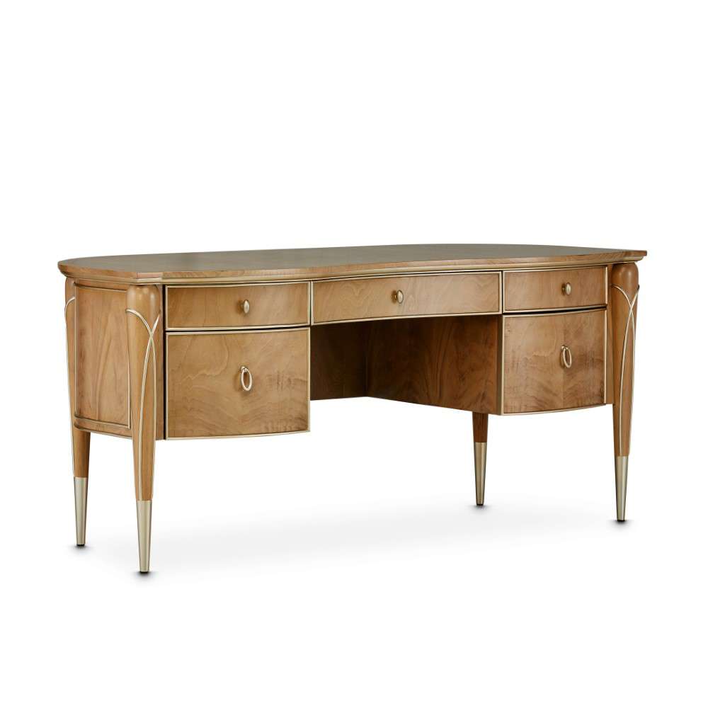 AICO by Michael Amini - Villa Cherie Desk - Caramel - N9008207-134 veiw 4