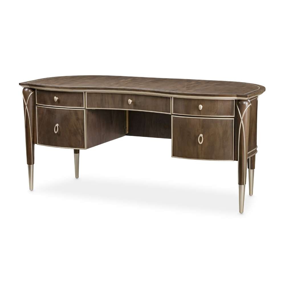 AICO by Michael Amini - VillaÂ Cherie Desk - Hazelnut - N9008207-410 veiw 1