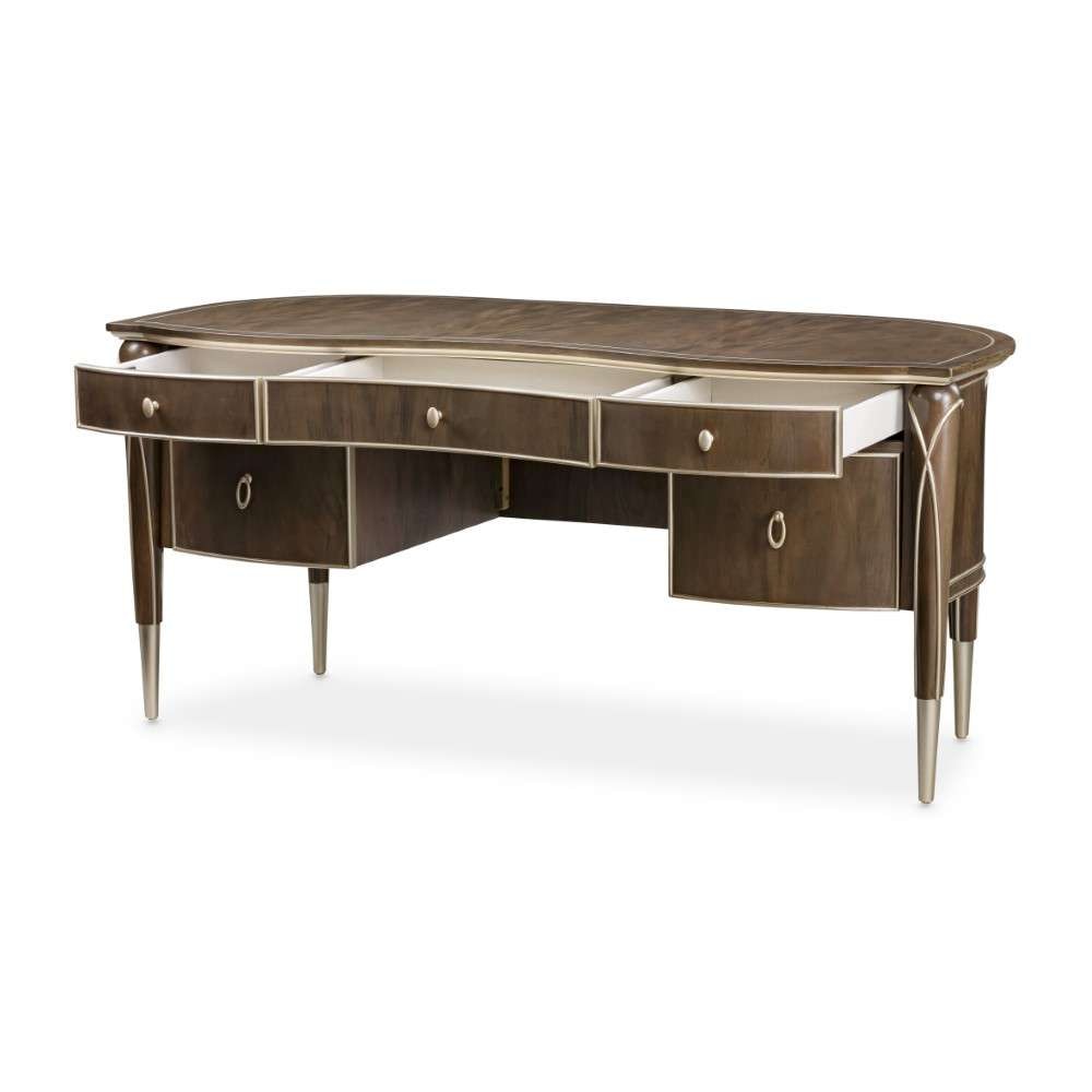 AICO by Michael Amini - VillaÂ Cherie Desk - Hazelnut - N9008207-410 veiw 2