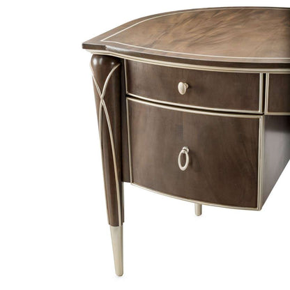 AICO by Michael Amini - VillaÂ Cherie Desk - Hazelnut - N9008207-410 veiw 6