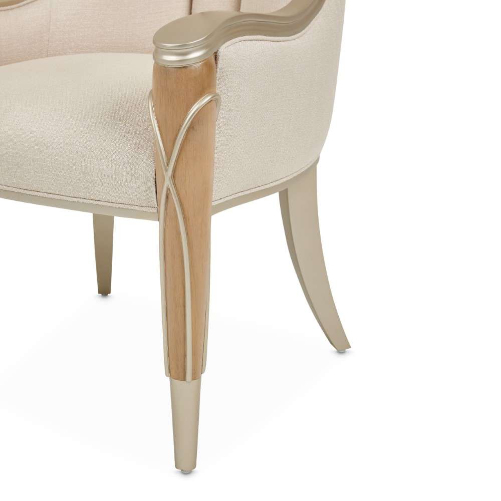AICO by Michael Amini - Villa Cherie Dining Arm Chair - Caramel - N9008004-134 veiw 2