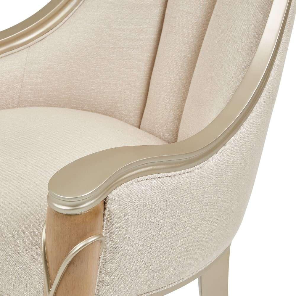 AICO by Michael Amini - Villa Cherie Dining Arm Chair - Caramel - N9008004-134 veiw 3