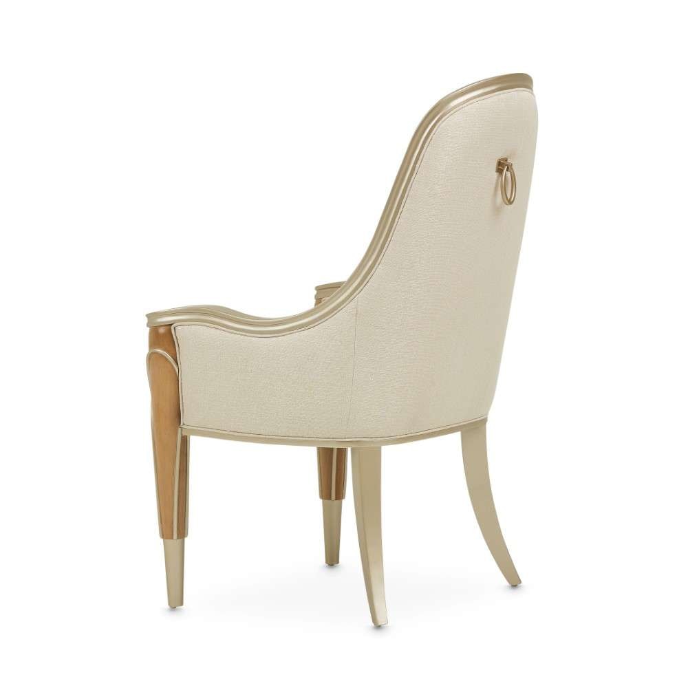 AICO by Michael Amini - Villa Cherie Dining Arm Chair - Caramel - N9008004-134 veiw 4