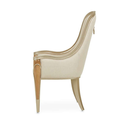 AICO by Michael Amini - Villa Cherie Dining Arm Chair - Caramel - N9008004-134 veiw 5