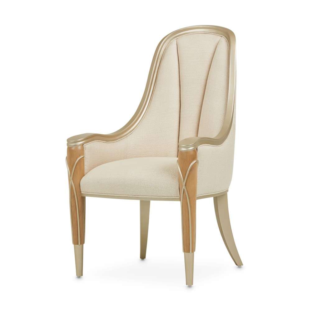 AICO by Michael Amini - Villa Cherie Dining Arm Chair - Caramel - N9008004-134 veiw 6