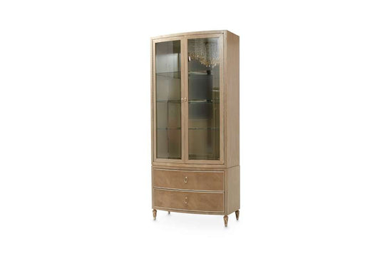 AICO by Michael Amini - Villa Cherie Display Cabinet - Caramel - N9008209-134 veiw 1