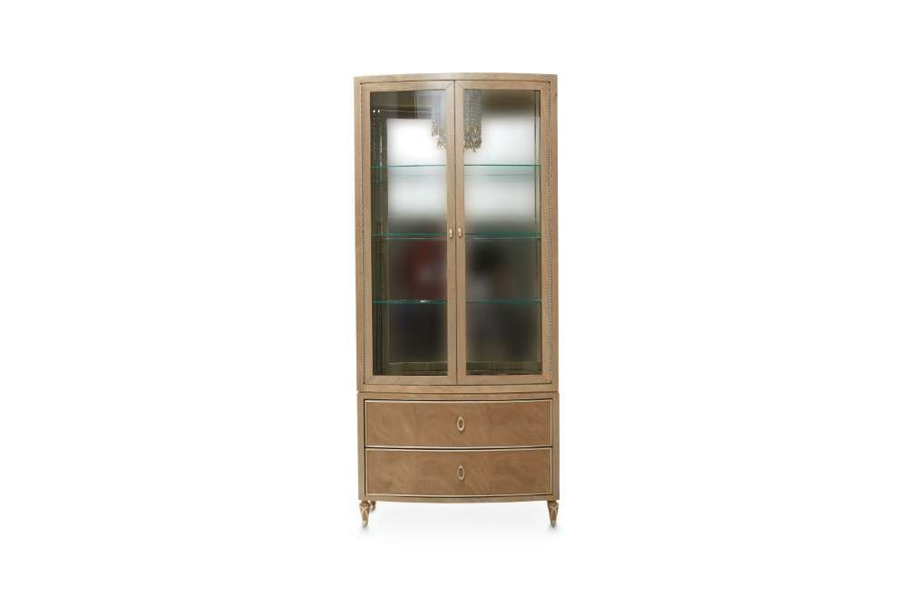 AICO by Michael Amini - Villa Cherie Display Cabinet - Caramel - N9008209-134 veiw 3