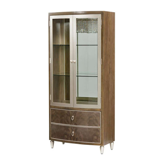 AICO by Michael Amini - VillaÂ Cherie Display Cabinet - Hazelnut - N9008209-410 veiw 2