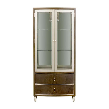 AICO by Michael Amini - VillaÂ Cherie Display Cabinet - Hazelnut - N9008209-410 veiw 6