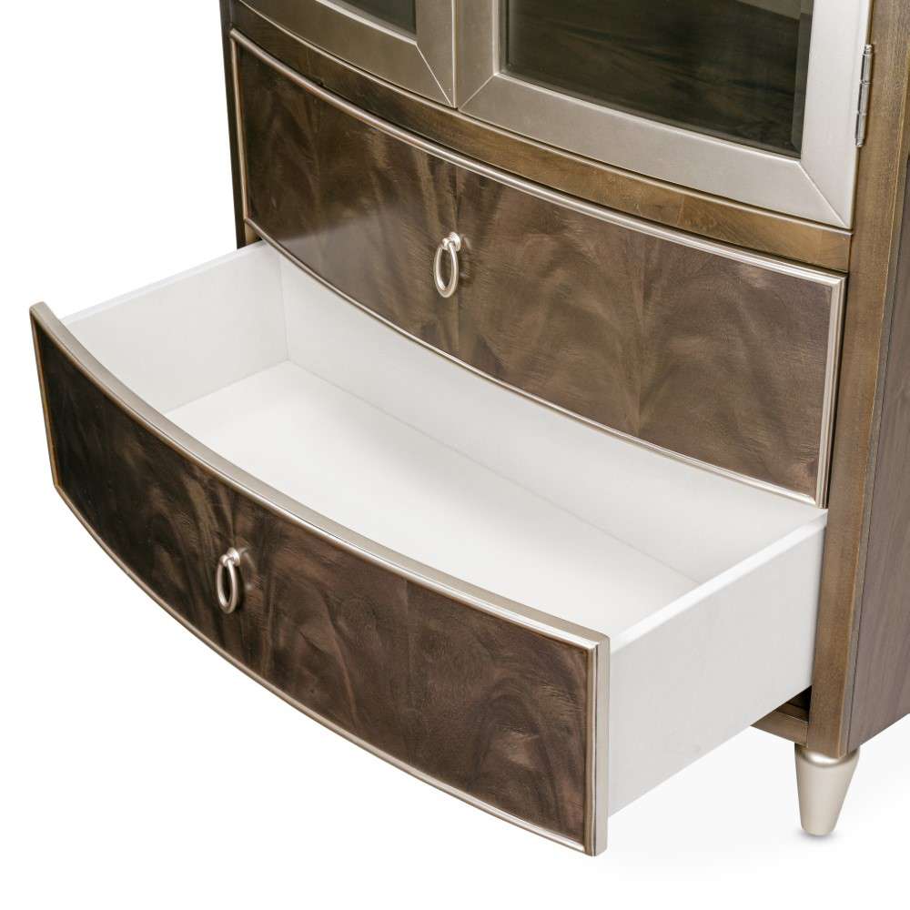 AICO by Michael Amini - VillaÂ Cherie Display Cabinet - Hazelnut - N9008209-410 veiw 11