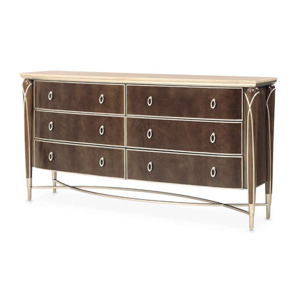 AICO by Michael Amini - VillaÂ Cherie Dresser - Hazelnut - N9008050SA-410 veiw 1