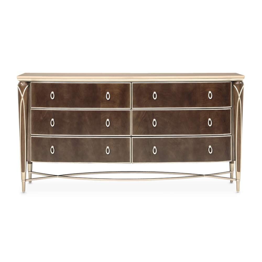 AICO by Michael Amini - VillaÂ Cherie Dresser - Hazelnut - N9008050SA-410 veiw 2