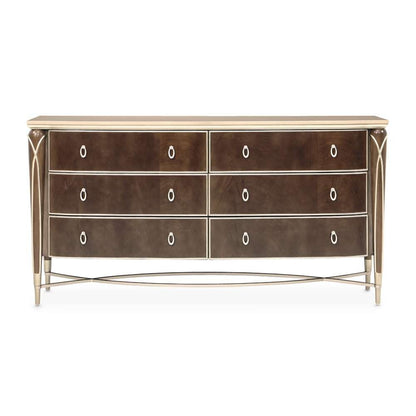 AICO by Michael Amini - VillaÂ Cherie Dresser - Hazelnut - N9008050SA-410 veiw 2