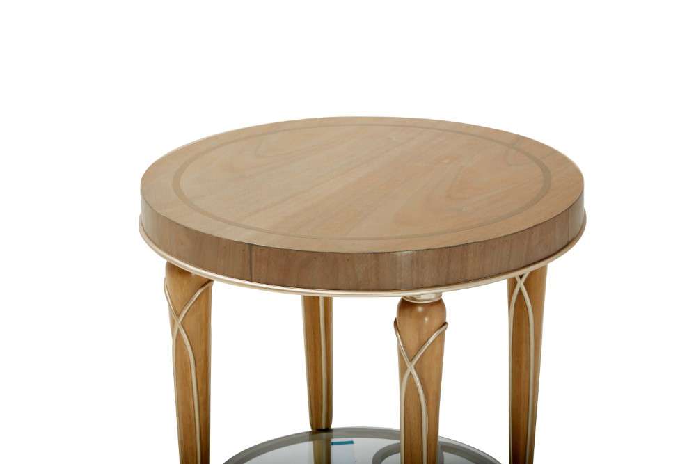 AICO by Michael Amini - Villa Cherie End Table - Caramel - N9008202-134 veiw 4