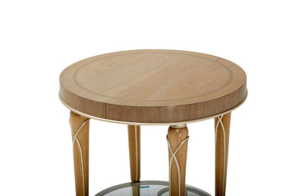AICO by Michael Amini - Villa Cherie End Table - Caramel - N9008202-134 veiw 4
