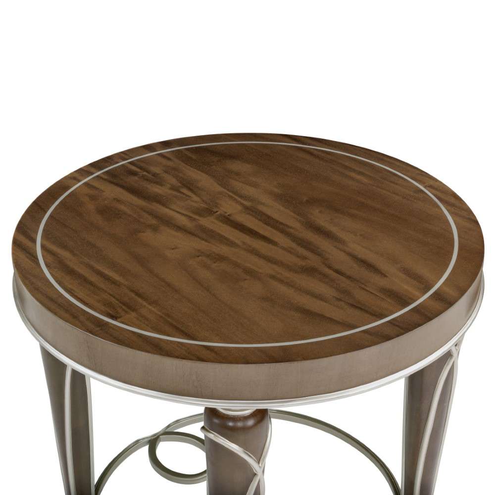 AICO by Michael Amini - Villa Cherie End Table - Hazelnut - N9008202-410 veiw 3