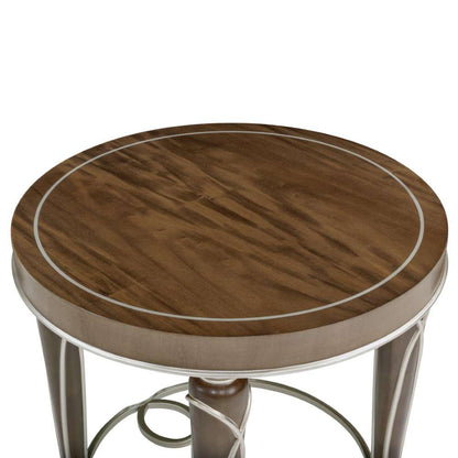 AICO by Michael Amini - Villa Cherie End Table - Hazelnut - N9008202-410 veiw 3