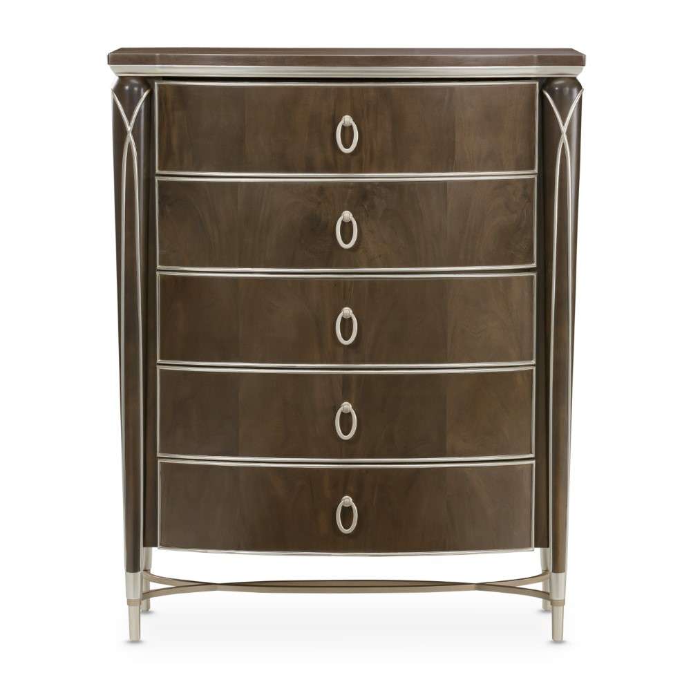 AICO by Michael Amini - VillaÂ Cherie Highboy Chest - Hazelnut - N9008070SA-410 veiw 2