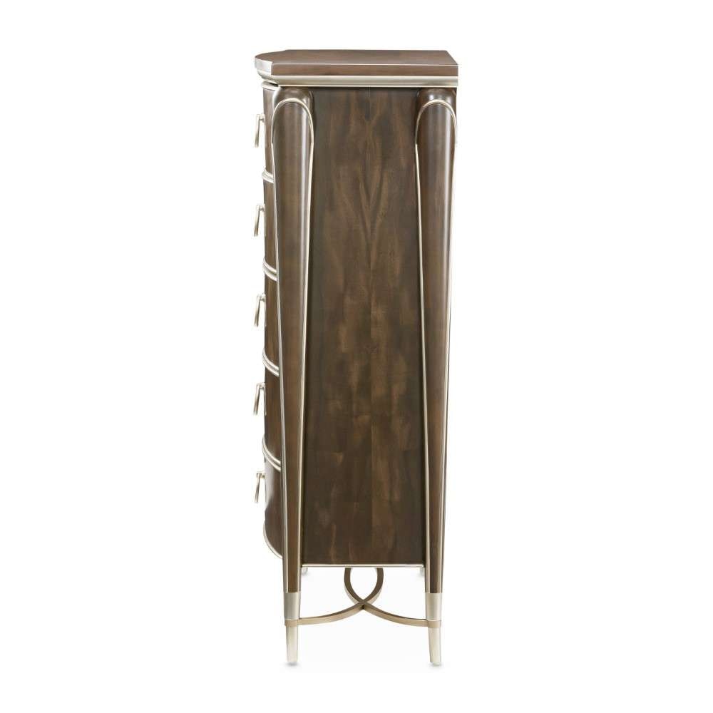 AICO by Michael Amini - VillaÂ Cherie Highboy Chest - Hazelnut - N9008070SA-410 veiw 3
