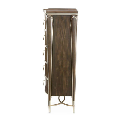 AICO by Michael Amini - VillaÂ Cherie Highboy Chest - Hazelnut - N9008070SA-410 veiw 3