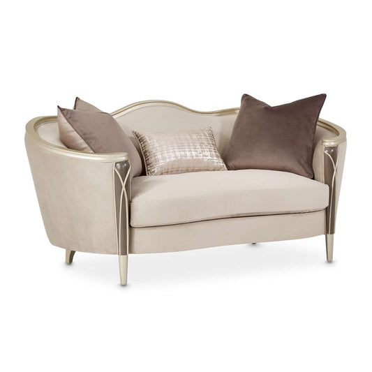 AICO by Michael Amini - Villa Cherie Loveseat - Porcini/Hazelnut - N9008825-PRCNI-410 veiw 1