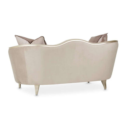AICO by Michael Amini - Villa Cherie Loveseat - Porcini/Hazelnut - N9008825-PRCNI-410 veiw 3