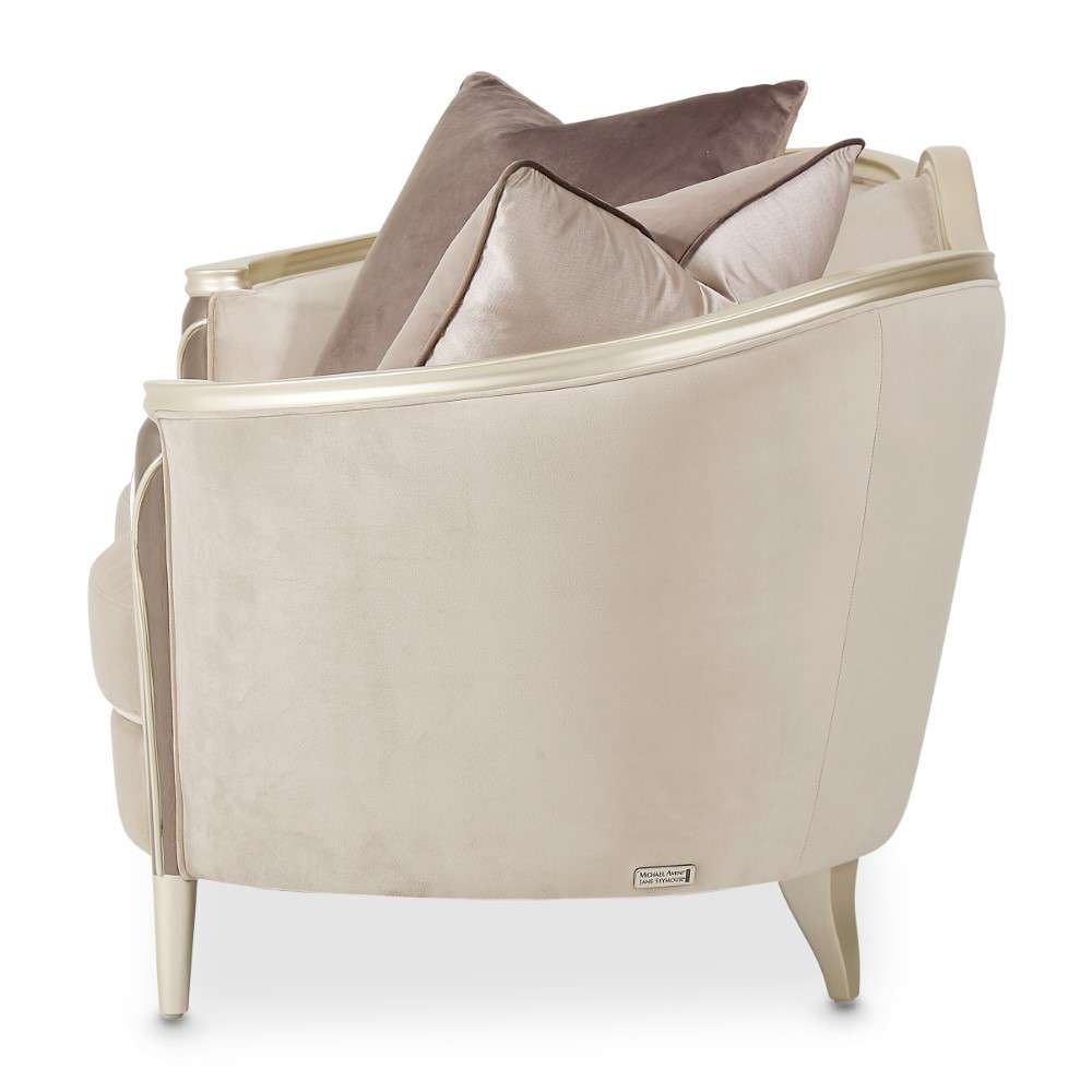 AICO by Michael Amini - Villa Cherie Loveseat - Porcini/Hazelnut - N9008825-PRCNI-410 veiw 4