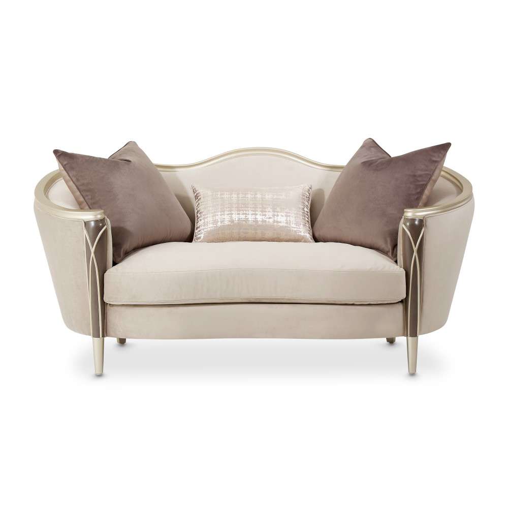 AICO by Michael Amini - Villa Cherie Loveseat - Porcini/Hazelnut - N9008825-PRCNI-410 veiw 7