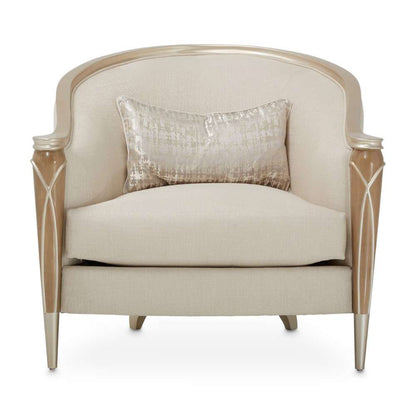 AICO by Michael Amini - Villa Cherie Matching Chair - Pearl/Caramel - N9008835-PEARL-134 veiw 2