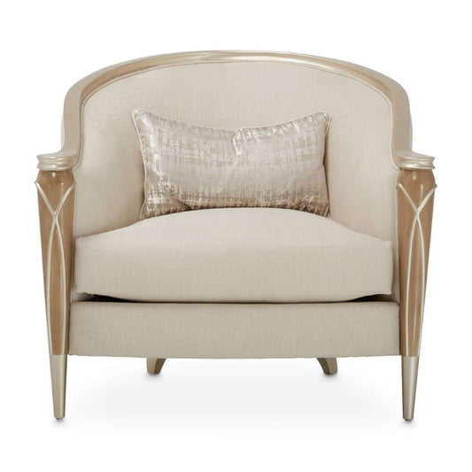 AICO by Michael Amini - Villa Cherie Matching Chair - Pearl/Caramel - N9008835-PEARL-134 veiw 2