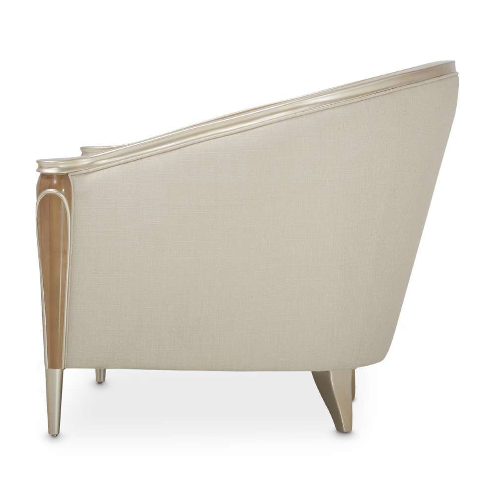 AICO by Michael Amini - Villa Cherie Matching Chair - Pearl/Caramel - N9008835-PEARL-134 veiw 3