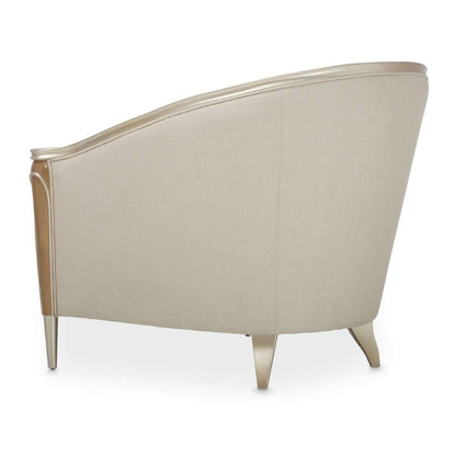 AICO by Michael Amini - Villa Cherie Matching Chair - Pearl/Caramel - N9008835-PEARL-134 veiw 4