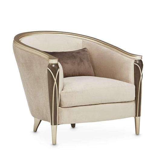 AICO by Michael Amini - Villa Cherie Matching Chair - Porcini/Hazelnut - N9008835-PRCNI-410 veiw 1