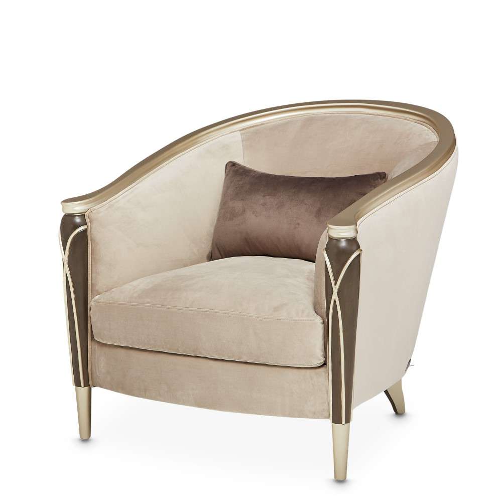 AICO by Michael Amini - Villa Cherie Matching Chair - Porcini/Hazelnut - N9008835-PRCNI-410 veiw 2