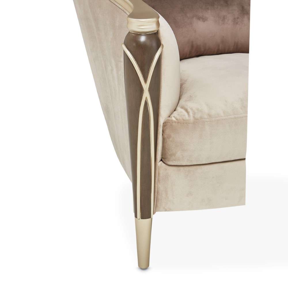 AICO by Michael Amini - Villa Cherie Matching Chair - Porcini/Hazelnut - N9008835-PRCNI-410 veiw 4