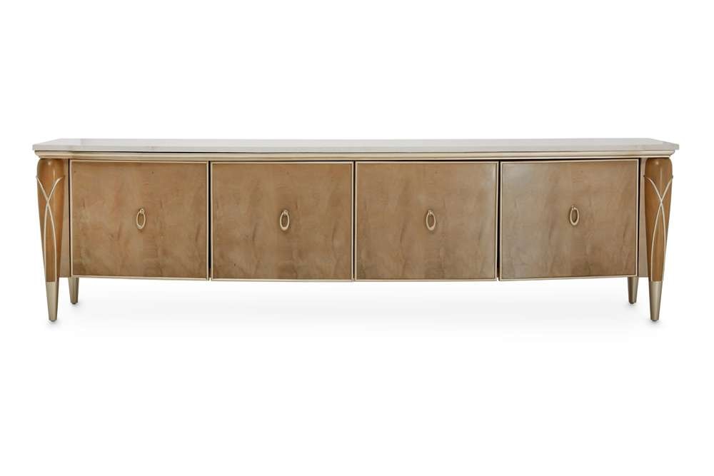 AICO by Michael Amini - Villa Cherie Media Cabinet - Caramel - N9008081-134 veiw 1