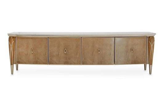AICO by Michael Amini - Villa Cherie Media Cabinet - Caramel - N9008081-134 veiw 1