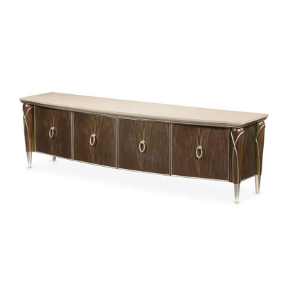 AICO by Michael Amini - VillaÂ Cherie Media Cabinet - Hazelnut - N9008081-410 veiw 1