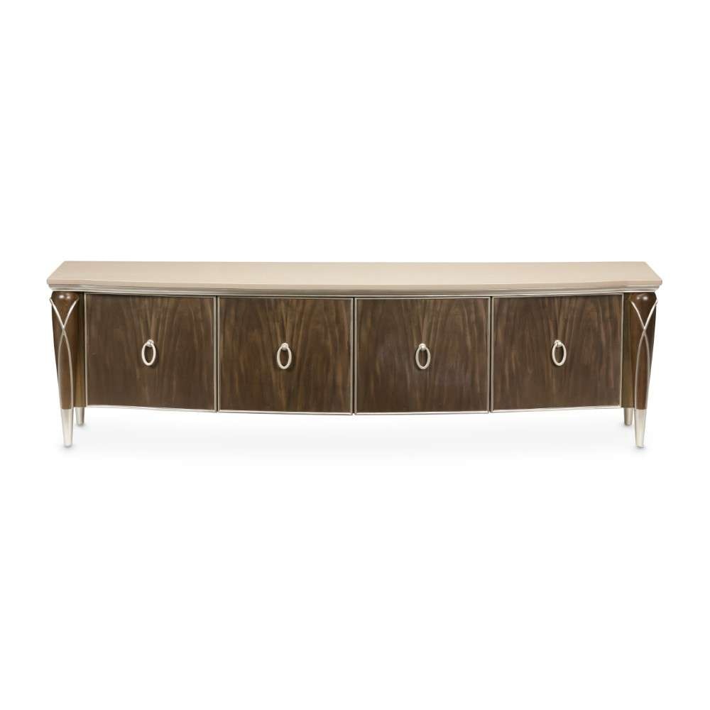 AICO by Michael Amini - VillaÂ Cherie Media Cabinet - Hazelnut - N9008081-410 veiw 2