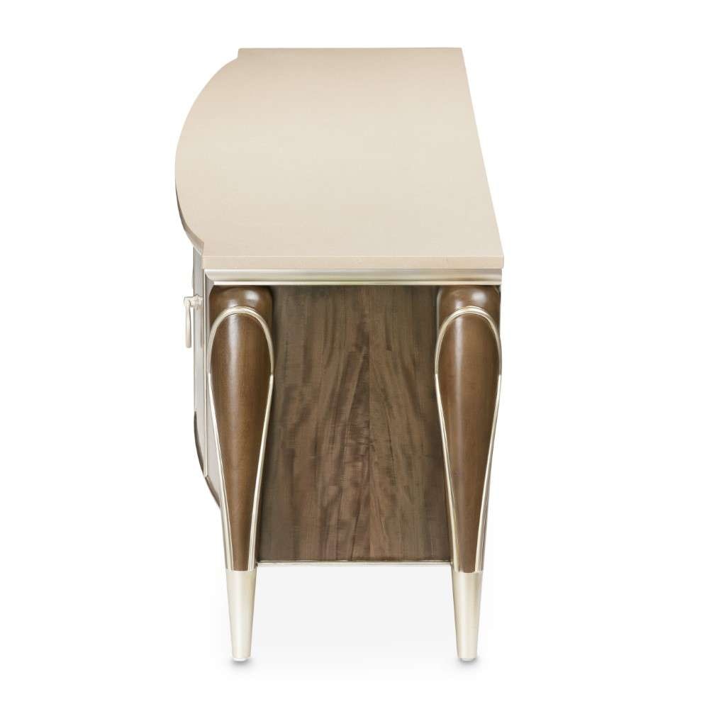 AICO by Michael Amini - VillaÂ Cherie Media Cabinet - Hazelnut - N9008081-410 veiw 3