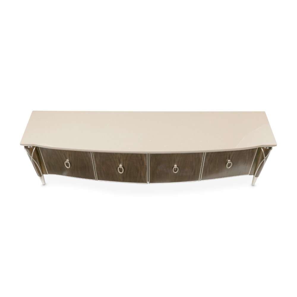 AICO by Michael Amini - VillaÂ Cherie Media Cabinet - Hazelnut - N9008081-410 veiw 4