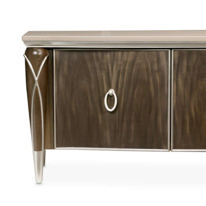AICO by Michael Amini - VillaÂ Cherie Media Cabinet - Hazelnut - N9008081-410 veiw 6