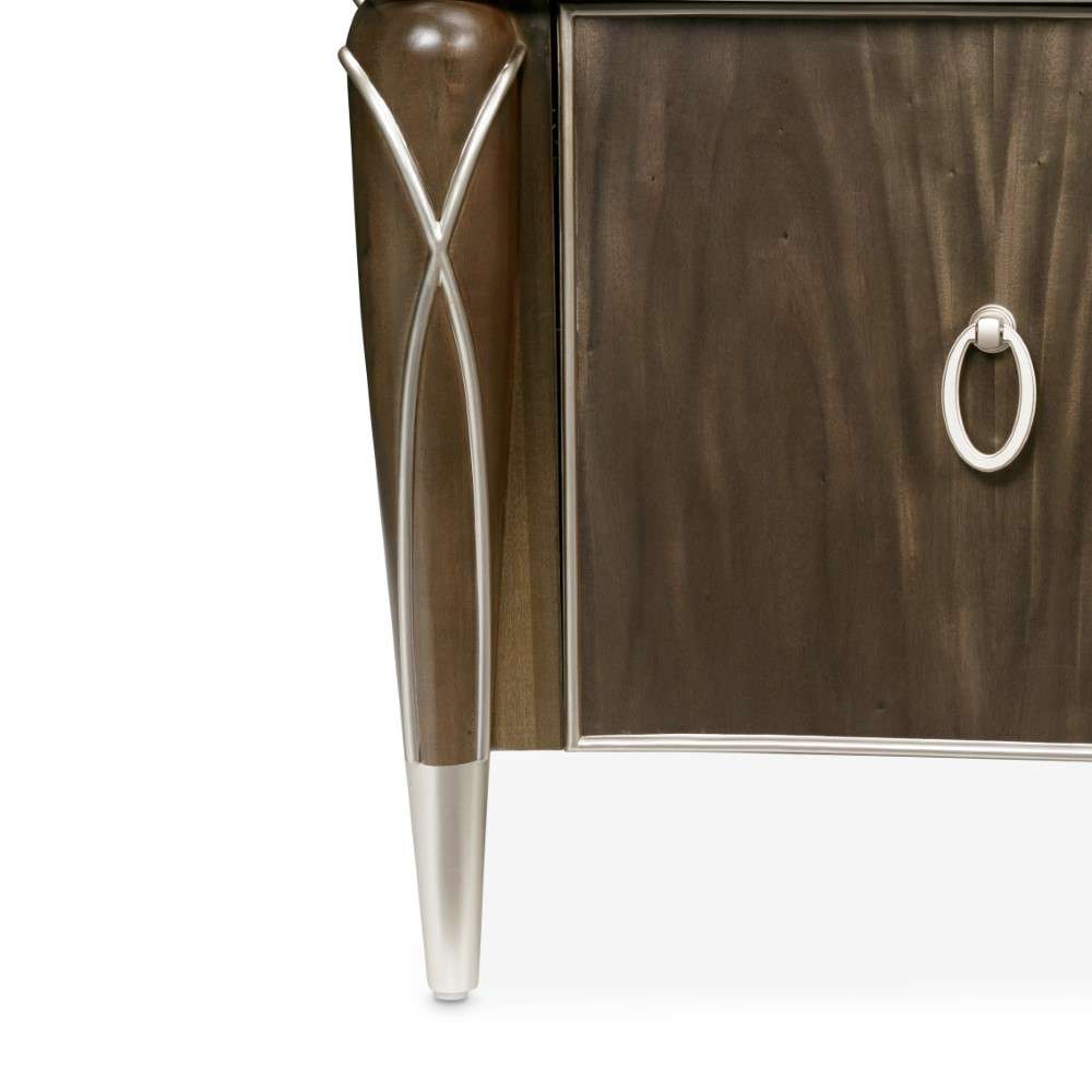 AICO by Michael Amini - VillaÂ Cherie Media Cabinet - Hazelnut - N9008081-410 veiw 7