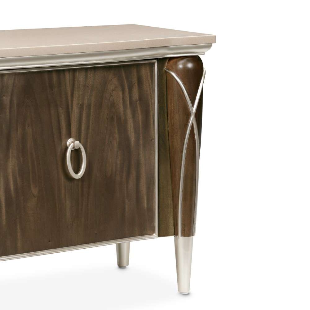 AICO by Michael Amini - VillaÂ Cherie Media Cabinet - Hazelnut - N9008081-410 veiw 8